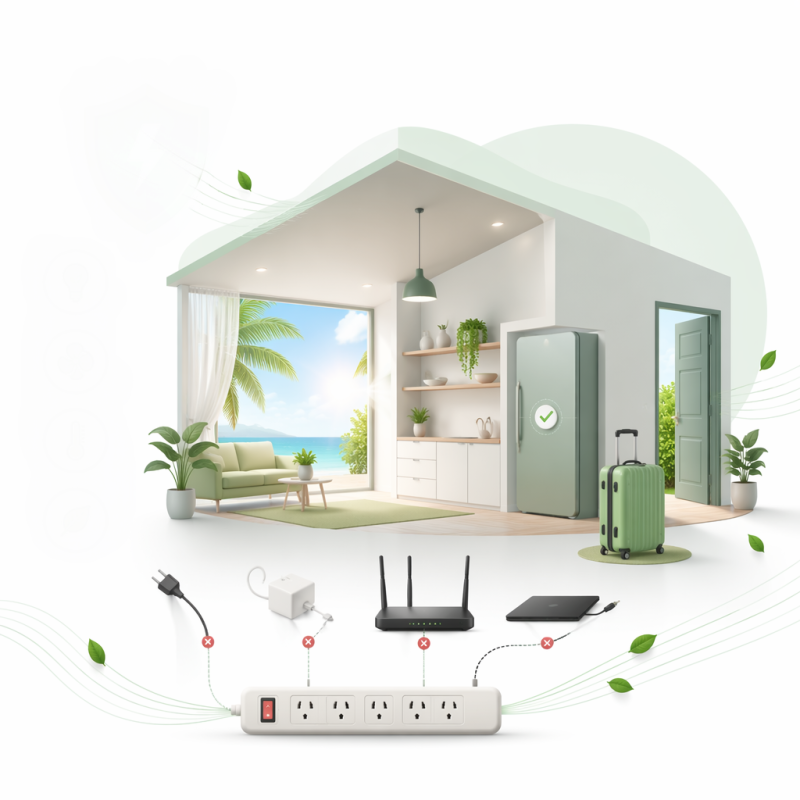 Come ridurre i consumi elettrici prima di partire per le vacanze