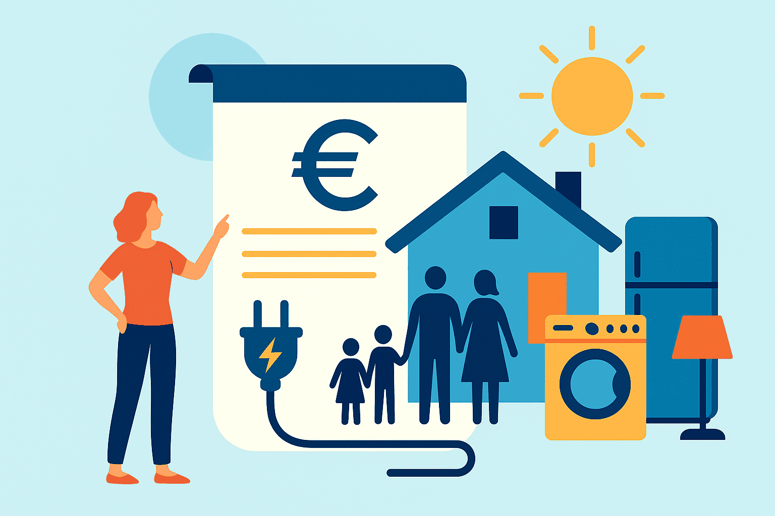 Consumo medio kWh famiglia 4 persone: quanto si spende davvero