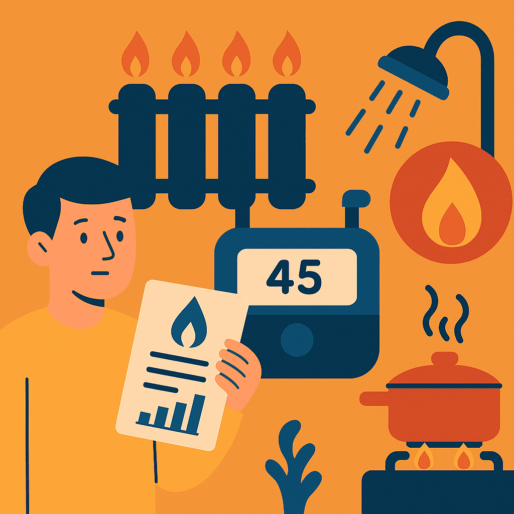 Consumo medio gas 1 persona al mese: stime mensili e annuali
