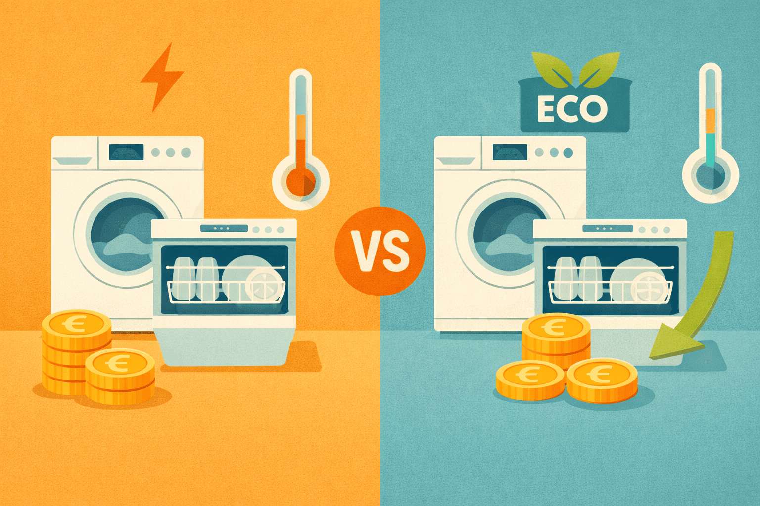 Elettrodomestici in modalità eco: quanto si risparmia davvero su lavatrice e lavastoviglie