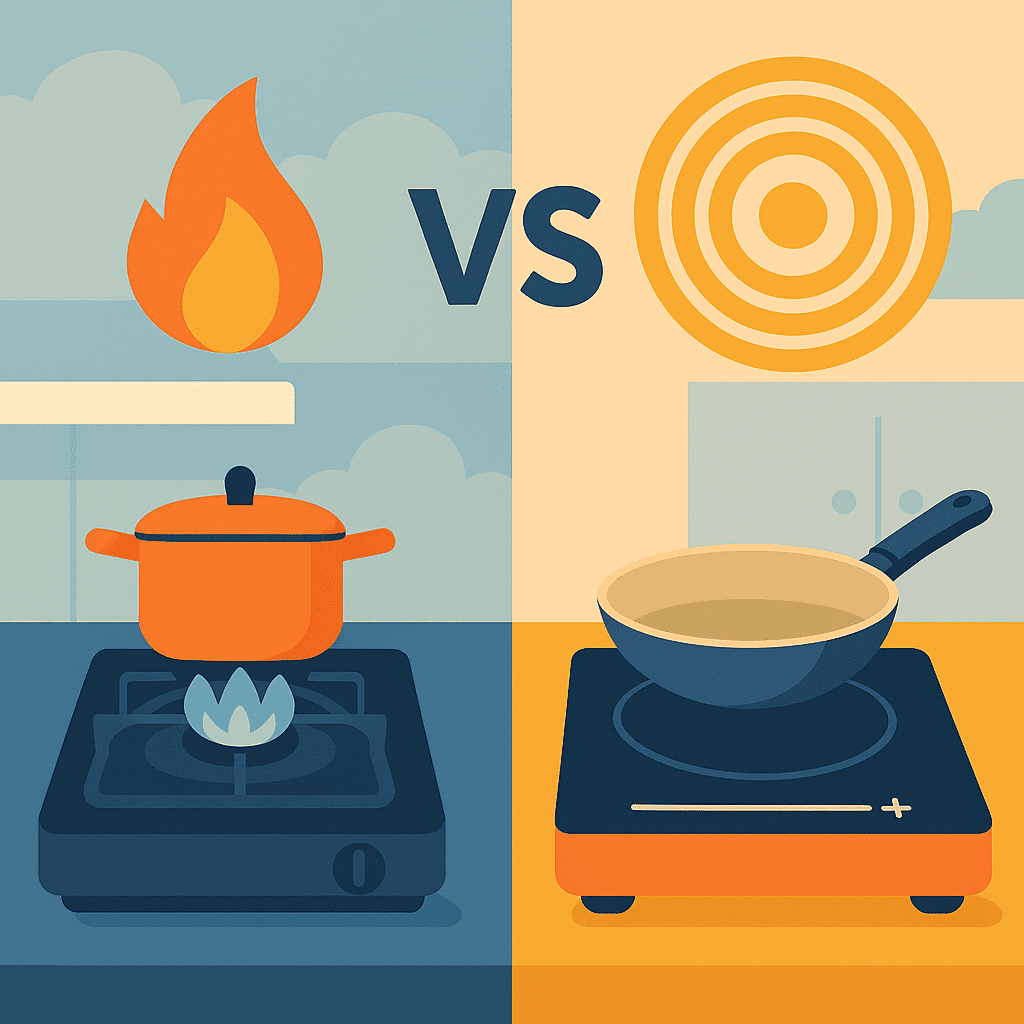 Cucinare con gas o induzione: differenze di costi e consumi in cucina 